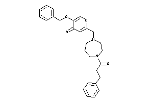 5-benzoxy-2-[(4-hydrocinnamoyl-1,4-diazepan-1-yl)methyl]pyran-4-one