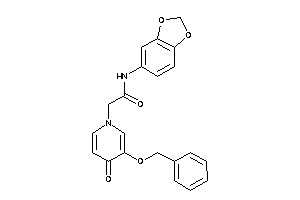 N-(1,3-benzodioxol-5-yl)-2-(3-benzoxy-4-keto-1-pyridyl)acetamide