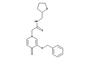 2-(3-benzoxy-4-keto-1-pyridyl)-N-(tetrahydrofurfuryl)acetamide