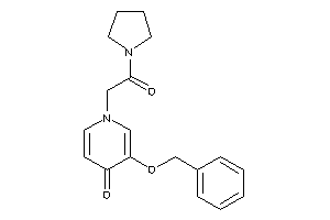 3-benzoxy-1-(2-keto-2-pyrrolidino-ethyl)-4-pyridone