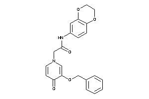 2-(3-benzoxy-4-keto-1-pyridyl)-N-(2,3-dihydro-1,4-benzodioxin-6-yl)acetamide