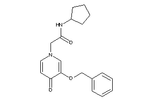 2-(3-benzoxy-4-keto-1-pyridyl)-N-cyclopentyl-acetamide