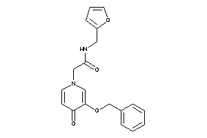 2-(3-benzoxy-4-keto-1-pyridyl)-N-(2-furfuryl)acetamide