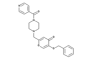 5-benzoxy-2-[(4-isonicotinoylpiperazino)methyl]pyran-4-one