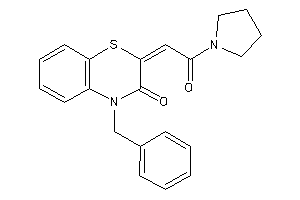 4-benzyl-2-(2-keto-2-pyrrolidino-ethylidene)-1,4-benzothiazin-3-one