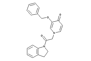 3-benzoxy-1-(2-indolin-1-yl-2-keto-ethyl)-4-pyridone