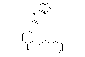 2-(3-benzoxy-4-keto-1-pyridyl)-N-isoxazol-3-yl-acetamide