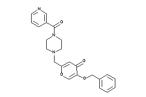 5-benzoxy-2-[(4-nicotinoylpiperazino)methyl]pyran-4-one