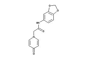 N-(1,3-benzodioxol-5-yl)-2-(4-keto-1-pyridyl)acetamide