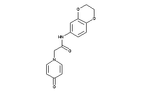 N-(2,3-dihydro-1,4-benzodioxin-6-yl)-2-(4-keto-1-pyridyl)acetamide