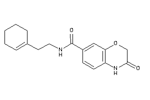 N-(2-cyclohexen-1-ylethyl)-3-keto-4H-1,4-benzoxazine-7-carboxamide