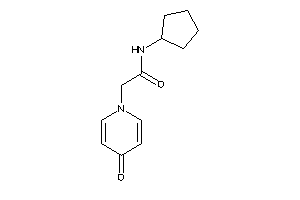 N-cyclopentyl-2-(4-keto-1-pyridyl)acetamide