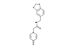 2-(4-keto-1-pyridyl)-N-piperonyl-acetamide