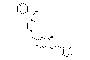 5-benzoxy-2-[(4-benzoylpiperazino)methyl]pyran-4-one