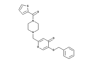 5-benzoxy-2-[[4-(2-thenoyl)piperazino]methyl]pyran-4-one