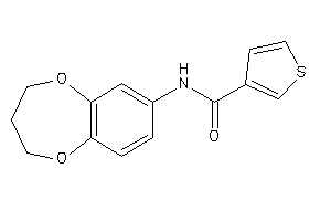 N-(3,4-dihydro-2H-1,5-benzodioxepin-7-yl)thiophene-3-carboxamide