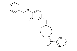 5-benzoxy-2-[(4-benzoyl-1,4-diazepan-1-yl)methyl]pyran-4-one