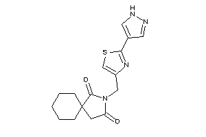 3-[[2-(1H-pyrazol-4-yl)thiazol-4-yl]methyl]-3-azaspiro[4.5]decane-2,4-quinone