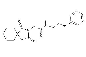 2-(2,4-diketo-3-azaspiro[4.5]decan-3-yl)-N-(2-phenoxyethyl)acetamide