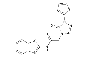 Image of N-(1,3-benzothiazol-2-yl)-2-[5-keto-4-(2-thienyl)tetrazol-1-yl]acetamide