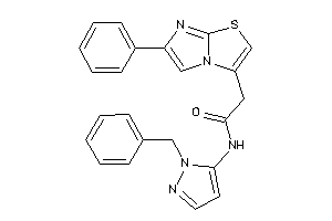 N-(2-benzylpyrazol-3-yl)-2-(6-phenylimidazo[2,1-b]thiazol-3-yl)acetamide