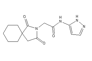 2-(2,4-diketo-3-azaspiro[4.5]decan-3-yl)-N-(1H-pyrazol-5-yl)acetamide