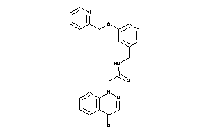 2-(4-ketocinnolin-1-yl)-N-[3-(2-pyridylmethoxy)benzyl]acetamide