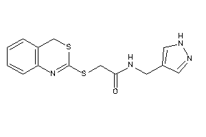 2-(4H-3,1-benzothiazin-2-ylthio)-N-(1H-pyrazol-4-ylmethyl)acetamide