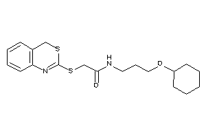 2-(4H-3,1-benzothiazin-2-ylthio)-N-[3-(cyclohexoxy)propyl]acetamide