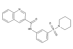 N-(3-piperidinosulfonylphenyl)quinoline-3-carboxamide