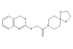 2-(4H-3,1-benzothiazin-2-ylthio)-1-(1,4-dioxa-8-azaspiro[4.5]decan-8-yl)ethanone