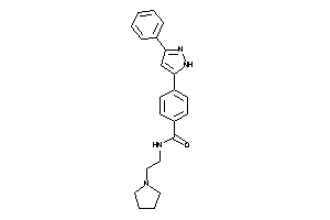 4-(3-phenyl-1H-pyrazol-5-yl)-N-(2-pyrrolidinoethyl)benzamide