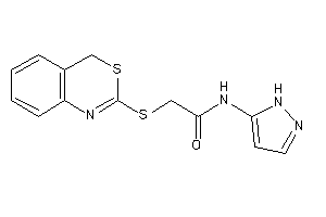 2-(4H-3,1-benzothiazin-2-ylthio)-N-(1H-pyrazol-5-yl)acetamide