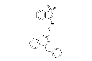 3-[(1,1-diketo-1,2-benzothiazol-3-yl)amino]-N-(1,2-diphenylethyl)propionamide