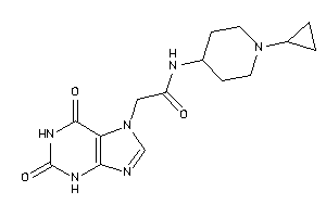 N-(1-cyclopropyl-4-piperidyl)-2-(2,6-diketo-3H-purin-7-yl)acetamide