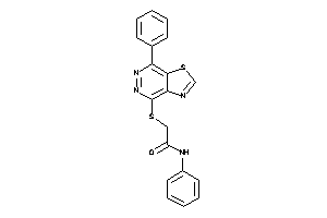 Image of N-phenyl-2-[(7-phenylthiazolo[4,5-d]pyridazin-4-yl)thio]acetamide