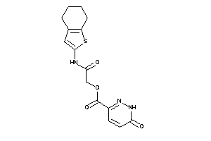 6-keto-1H-pyridazine-3-carboxylic Acid [2-keto-2-(4,5,6,7-tetrahydrobenzothiophen-2-ylamino)ethyl] Ester