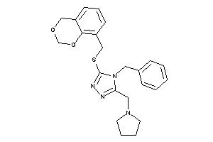 3-(4H-1,3-benzodioxin-8-ylmethylthio)-4-benzyl-5-(pyrrolidinomethyl)-1,2,4-triazole