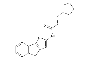 Image of 3-cyclopentyl-N-(4H-indeno[1,2-b]thiophen-2-yl)propionamide