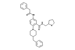 2-(4-benzylpiperidino)-5-[(2-phenylacetyl)amino]-N-(tetrahydrofurfuryl)benzamide