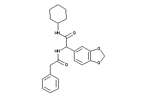 2-(1,3-benzodioxol-5-yl)-N-cyclohexyl-2-[(2-phenylacetyl)amino]acetamide