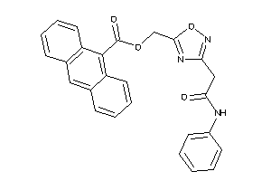 Anthracene-9-carboxylic Acid [3-(2-anilino-2-keto-ethyl)-1,2,4-oxadiazol-5-yl]methyl Ester