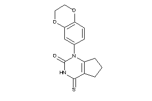 Image of 1-(2,3-dihydro-1,4-benzodioxin-6-yl)-4-thioxo-6,7-dihydro-5H-cyclopenta[d]pyrimidin-2-one