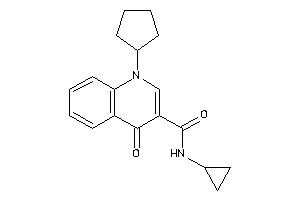 1-cyclopentyl-N-cyclopropyl-4-keto-quinoline-3-carboxamide