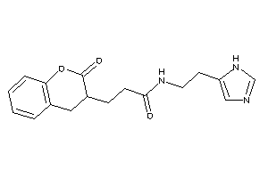 N-[2-(1H-imidazol-5-yl)ethyl]-3-(2-ketochroman-3-yl)propionamide