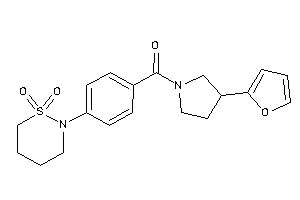 [4-(1,1-diketothiazinan-2-yl)phenyl]-[3-(2-furyl)pyrrolidino]methanone