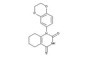 1-(2,3-dihydro-1,4-benzodioxin-6-yl)-4-thioxo-5,6,7,8-tetrahydroquinazolin-2-one