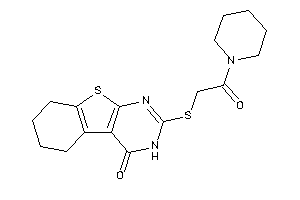 2-[(2-keto-2-piperidino-ethyl)thio]-5,6,7,8-tetrahydro-3H-benzothiopheno[2,3-d]pyrimidin-4-one