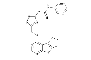 N-phenyl-2-[5-[(BLAHylthio)methyl]-1,2,4-oxadiazol-3-yl]acetamide