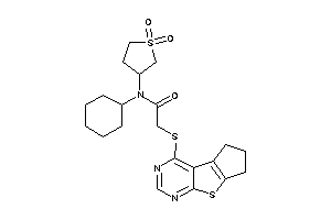 N-cyclohexyl-N-(1,1-diketothiolan-3-yl)-2-(BLAHylthio)acetamide